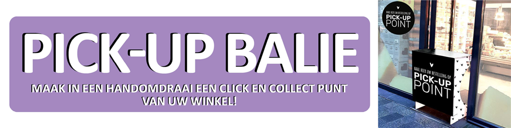 Pick-up balie / afhaalbalie voor uw (online) bestellingen